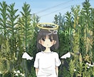 背景あり一枚絵を作成します 自然背景＋キャラクターで印象に残る一枚に仕上げます イメージ6
