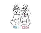 イラストを心を込めて描きます 線画イラストでシンプルに、愛犬や人物を描きます イメージ4