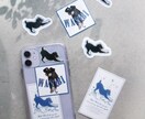 世界に一枚のうちの子ステッカー作ります ペット写真一枚から特別なステッカー作ります イメージ2