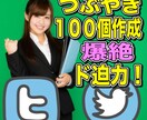 ツイッターつぶやき集１００個作成おまかせプラン♪♪事業主様や稼いでる人は実はこれを使ってる！自信あり イメージ1