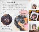 きらめく瞳のペット似顔絵アートをお届けします データ＆スマホ待ち受けサイズ画像もプレゼント／犬猫小動物OK イメージ6