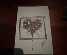 アナログで一枚絵を描かせていただきます ちょっと不気味でポップな絵をアナログで描いています！ イメージ3