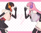 歌ってみた、サムネ、一枚絵等のイラスト描きます 商用無料！動画/配信/アイコン/グッズ/立ち絵 イメージ3