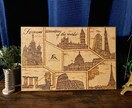 似顔絵やイラストなどご依頼を承ります ウッドバーニングとは木を焦がして描くユニークなアート作品です イメージ8