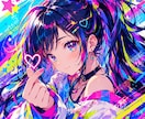 カラフルで目を引くイラストを制作します SNS等で思わず目を引くイラスト イメージ1