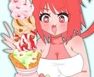 3000円で彩度高めのバストアップ絵を描きます 彩度高めの絵柄でバストアップイラストを描きます！ イメージ2