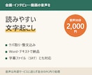 会議・インタビューの音声を文字起こしします ケバ取り・整文込み｜Word納品｜字幕にも対応 イメージ1