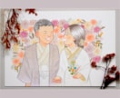 色鉛筆で絵本タッチのウェディングイラスト作成します 背景基本無料&下書き修正何回でも◎原画とデータどちらも納品！ イメージ3