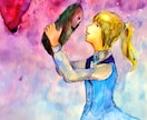 写真や文章からイメージして女の子の水彩画描きます "自分だけの水彩画が欲しい"あなたにおすすめです！ イメージ3