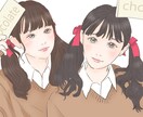 写真を元にかわいい似顔絵アイコン描きます アイコンや記念・プレゼントにいかがですか？ イメージ1