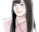 優しいタッチで印象のいい似顔絵お描きします アイコンやプレゼントなどにいかがでしょうか？ イメージ3
