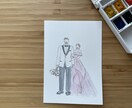 写真からウェディングイラスト描きます 描いたイラストは原本をお渡しします イメージ3