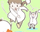 ３つの選べる絵柄でイラスト描きます 絵本風デフォルメから漫画風イラストまで幅広く描けます イメージ2