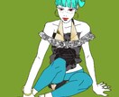 商用利用可。１枚絵でお使い頂けます ポップなカラーの女の子のイラストです。 イメージ1