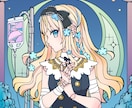 ステンドグラス風アイコン、ヘッダー描きます 綺麗で印象的なイラストに仕上げます！ イメージ3