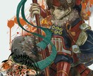 甲冑画をデジタルで精密にお描きします 実績あり/サムネ、装画、挿絵などお届けいたします。 イメージ6