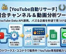 YouTubeリサーチ自動化（通知＆定期）売ります バズり指数で“伸び”を自動検知。初心者でも設定簡単 イメージ1