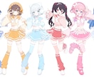キュートな絵柄のイラストを制作いたします 甘めでふんわりした絵柄であなたのキャラを描かせて下さい♪ イメージ10