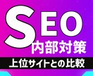 SEO・内部対策の改善提案レポートを納品します あなたのサイトと上位サイトを比較分析 イメージ1