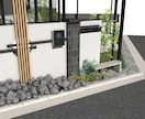 情景表紙付！オシャレな外構図面(Mサイズ)書きます 現役プランナー作成！150～250㎡の外構平面図パース図 イメージ6