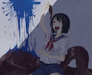 一枚絵・SNSアイコン等のイラストを制作します ご希望の用途や雰囲気に合わせて絵柄の調整が可能です イメージ3