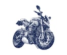 写真から味のあるペン画風愛車イラストを制作します 線の表情を楽しむ、手描き風イラスト イメージ8