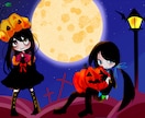 ダークでかわいいイラスト描きます ゆめかわ、病みかわいい、ダークデフォルメイラスト イメージ3