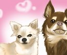 大切なペット、家族の写真を元にイラスト作成します 完成イラストをデータでお渡し！グッズ用に提供致します！ イメージ2