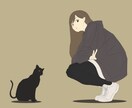 背景なしのキャラクター絵を作成します 立ち絵から単色背景のポップなイラストまで イメージ3