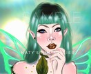 大人可愛いイラスト、SNSアイコン等をお描きします キラキラしたビビットで個性的なイラスト★ イメージ6