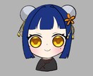 ミニキャラアイコン描きます お顔だけのデフォルメイラストです イメージ1
