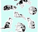商用可○猫いっぱいポストカードお描きします 撮った写真をまとめてイラストに！アイコンのオマケ付 イメージ5