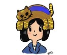 個性的！オーナー様の頭に乗せたうちの子を描きます ユニークな似顔絵がお好みの方へ　お子様のネームタグにも イメージ2
