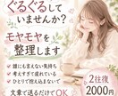 頭の中がぐるぐるする気持ち整理します 文章で送ってもらうだけで整理します イメージ1