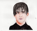貰って嬉しいお部屋に飾れる可愛い似顔絵ます 水彩画の手描き似顔絵１枚１枚丁寧にえがきます イメージ1