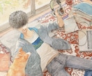 A4サイズ/素朴なアナログ水彩イラスト描きます 額装・現物発送も。現役画家の作者が丁寧に描きます イメージ1