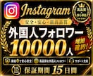 インスタのフォロワー＋10000人増やします Instagram1万人増加！振り分け可能！5月限定特価！ イメージ1