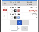 厳選レースの予想販売します 資金管理、資金配分、絞って買ってあなたも勝ち組 イメージ1