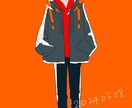 簡単なイラスト描きます ベタ塗りのシンプルな全身立ち絵描きます イメージ1