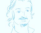 似顔絵アイコンを写真からお描きします レトロな雰囲気のイラストをアイコンにしてみませんか？ イメージ1