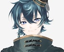アイコン描きます 正方形のキャンバスに肩までのキャラクターをお描きします‼️ イメージ1