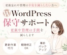 WordPress保守｜更新作業を代行します 本体・テーマ・プラグイン更新＋バックアップ、PHPは別途 イメージ1