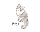 やさしいタッチでうちの子さんを描きます |⠀よはく⠀をたのしむ⠀やさしいタッチのイラスト  | イメージ3