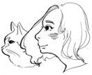 手描き横顔イラストとあいうえお作文かきます ユニークな手描きイラストをお探しの方へ！ イメージ1