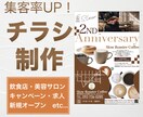 伝わるチラシ制作します チラシ・フライヤーを「見やすく伝わるデザイン」で丁寧に制作 イメージ1