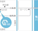 チラシやHPに入れる周辺地図を作成いたします ご利用目的に合わせて様々なテイストで対応します イメージ4