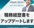 元コンサル人事があなたの職務経歴書を添削します 年間500人以上と面接していた職歴書マスターが徹底サポート イメージ1