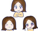 インスタ用イラスト⭐️ちびキャラ3点セット作ります あなたをちびキャラにして、SNSでそのまま使える3点セット！ イメージ6