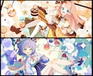 可愛さに極振りしたイラストを制作いたします ★商用利用＆二次利用込み！ミニキャラは小物２点まで無料！★ イメージ9