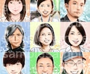 少しリアルなデフォルメ似顔絵お描きします 商用可◎SNSアイコンや企業Webやブログ、プレゼントにも！ イメージ3